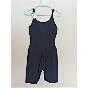 Maidenform Classic Black Open Bust Singlet Body Shaper FL2556 Large NEW NWT